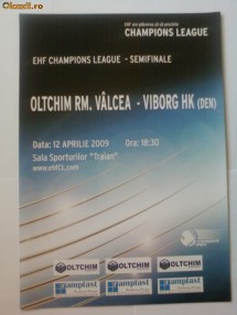 Program meci handbal feminin Oltchim-Viborg 12.04.2009 foto