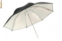 Umbrela studio reflexie silver/black 80cm foto