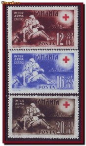 +++ Romania 1943 - Crucea Rosie (serie neuzata) +++