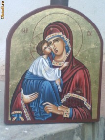 icoane pictate pe lemn foto