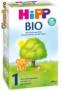 Lapte praf Hipp Bio, 600 gr foto