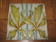 Placa ceramica Art Nouveau cca 1900