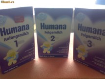 Lapte praf Humana 1,2,3 adus din Germania