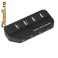 HUB USB cu intrerupator, 4 porturi-4228