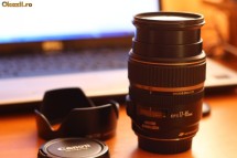 obiectiv Canon 17-85mm IS USM + parasolar EW-73B foto