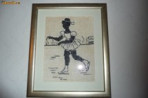 FETITA PATINATOARE GOBLEN VECHI ALB NEGRU foto