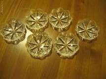 6 farfurii miniaturale din sticla , deosebit de frumoase foto