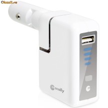 Incarcator 3 in 1 iPhone, iPod - Macally POWERGO foto