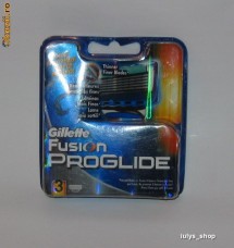 REZERVE GILLETTE  FUSION PROGLIDE SET 3 BUCATI TRANSPORT GRATUIT SAU DOAR 9.9 LEI PRIN FAN COURIER +CADOU IN VALOARE DE MAXIM 10 LEI foto