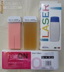 SET KIT EPILARE CU INCALZITOR CEARA -produse fabricate in ITALIA - calificative 100% POZITIVE