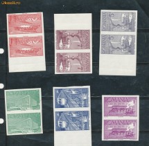 RFL 1939 ROMANIA Ceferiada serie NEdantelata in pereche, stare excelenta foto