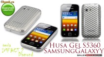 HUSA CLEAR GEL - SILICON SAMSUNG S5360 GALAXY Y YOUNG - TRANSPORT GRATUIT