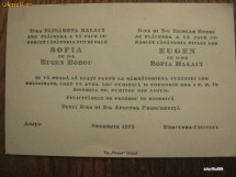 INVITATIE LA NUNTA - AN 1925 / RARITATE!