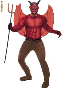 Costum Halloween Adulti Diavol BRU146 foto
