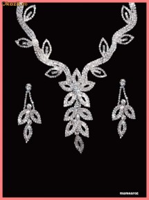 Set din cristale albe pentru mireasa Italia