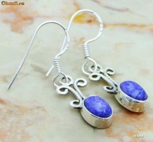 CERCEI ARGINT 925-CHAROITE foto