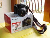 canon eos 500D ,kit 18-55mm isII SI 75-300MM,NOU,SUPERPRET DE LA 330 EURO!!!!