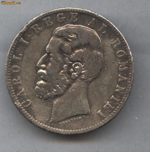 5 LEI 1883-ARGINT foto