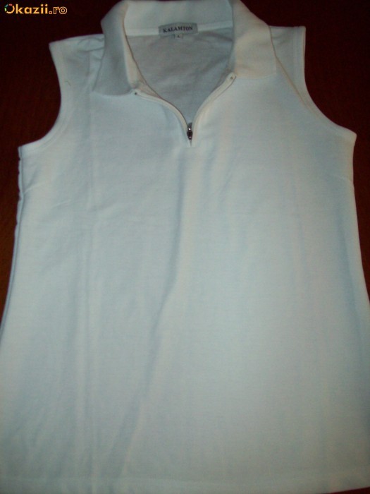 Tricou alb L foto mare