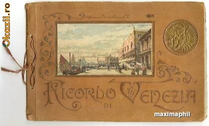 Album cu imagini din Venetia ~ 1880 foto mare