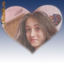 Puzzle personalizat inimioara foto mare