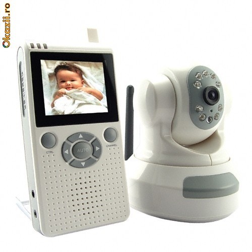 Wireless Baby Monitor cu Night Vision si Pan and Tilt foto mare