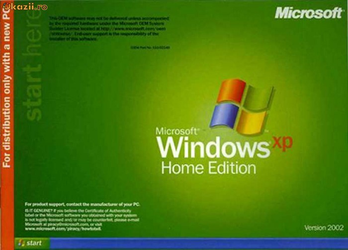 Операционная система Microsoft Windows XP Home Edition; OEM; Russian.