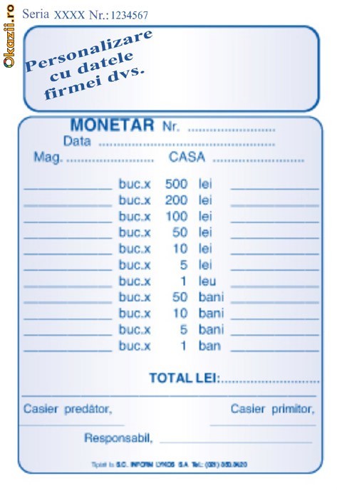 Monetar carnete A6 14-50-61 foto mare