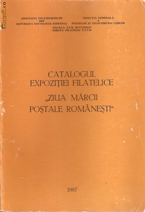 Catalog-expozitiei filatelice*1987 foto mare