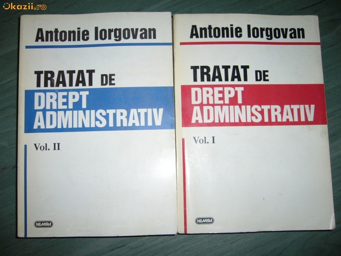 TRATAT DE DREPT ADMINISTRATIV 2VOL ANTONIE IRGOVAN foto mare