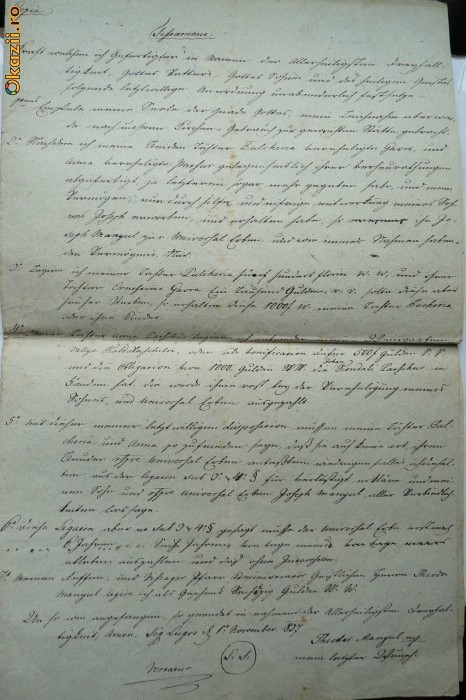 Document , Lugoj , 1837 foto mare
