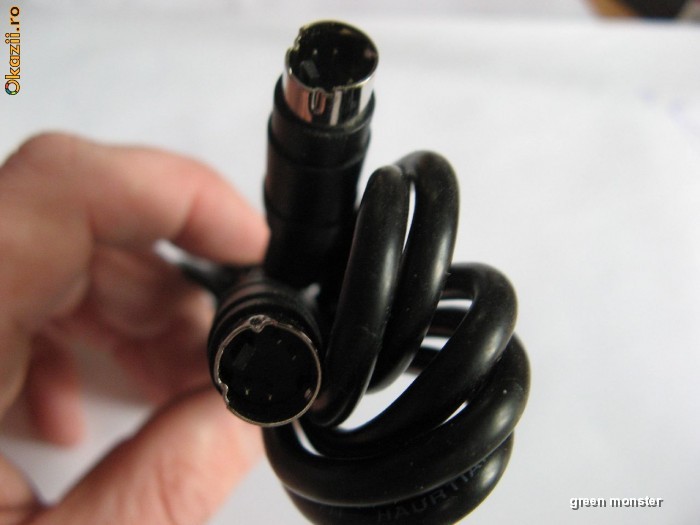 S Video 4 Pini la 4 Pini Analog Adaptor TV OUT negru foto mare