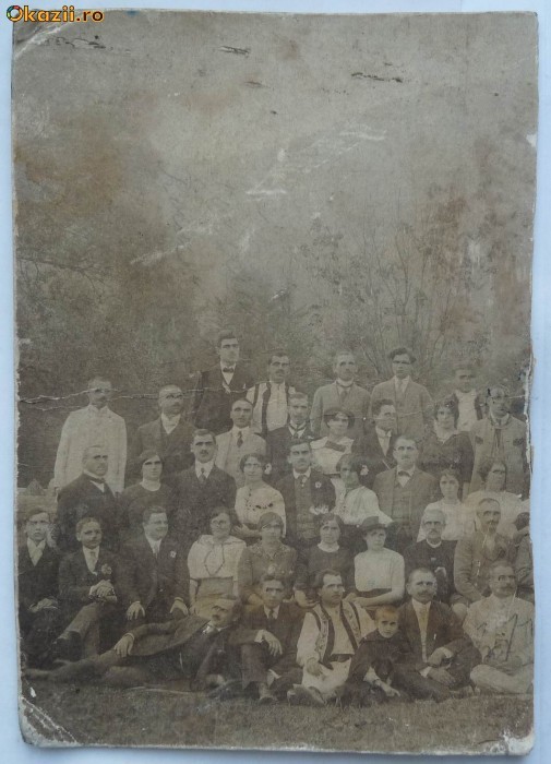 Foto pe carton din Campulung Moldovenesc , Bucovina , 1913 foto mare