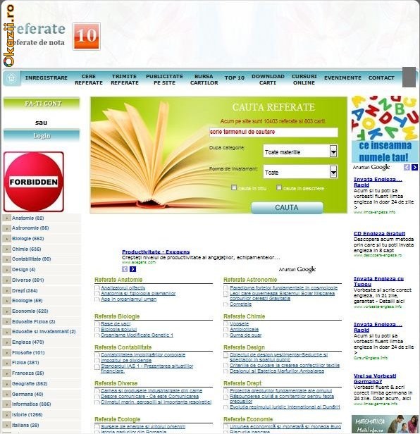 Site de referate pentru elevi si studenti - Referate de nota 10 foto mare