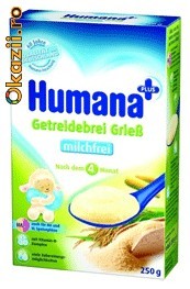Cereale Humana gris fara lapte Transport gratuit foto mare