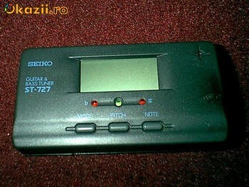 Tuner Seiko ST-727 Microfon Guitar und Bass MUSIC TUNER(KORG CHROMATIC TUNER) foto mare