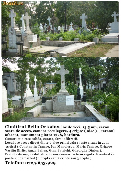 LOC DE VECI CIMITIRUL BELLU foto mare
