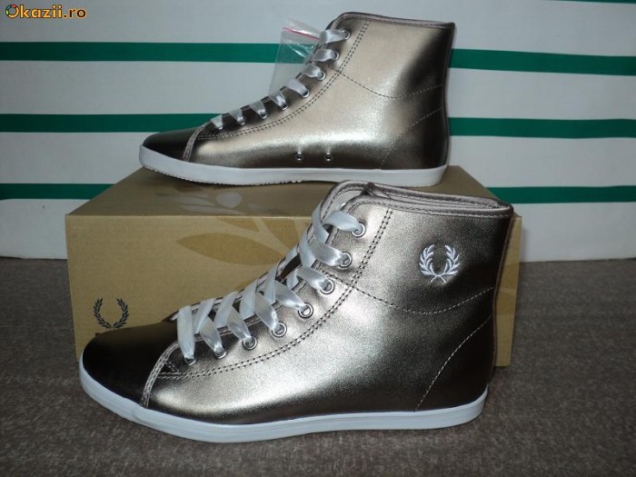 Ghete piele Fred Perry Phoenix Cuff foto mare