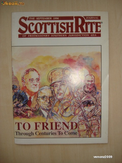 SCOTTISH RITE - THE SEPTEMBER 1994 JOURNAL OF FREEMASONRY SOUTHERN JURISDICTION USA foto mare