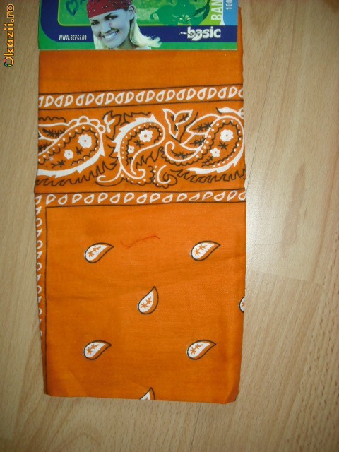 BANDANA/BATIC PORTOCALIU foto mare