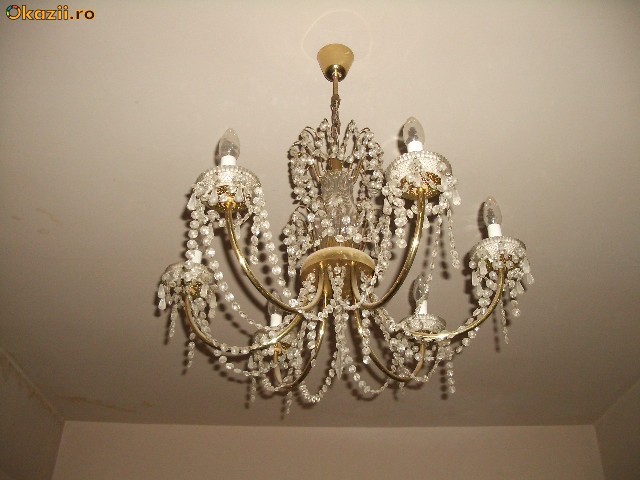 Vand / schimb lustra cristal Bohemia foto mare