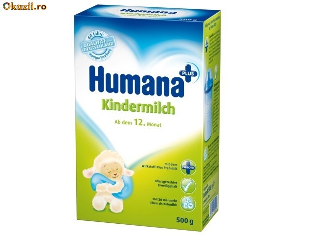 Lapte praf Humana Kindermilch  cu probiotice foto mare