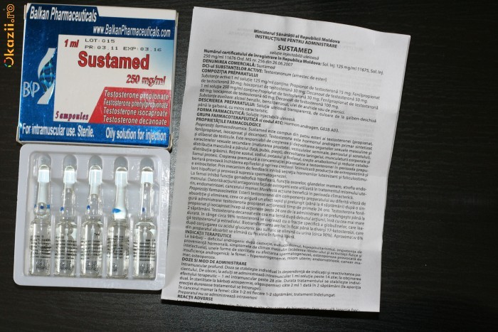 Sustanon,Sustamed 250mg/ml foto mare