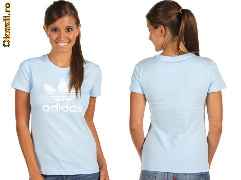 Tricou dama Adidas Originals Trefoil - tricou adidas original foto mare