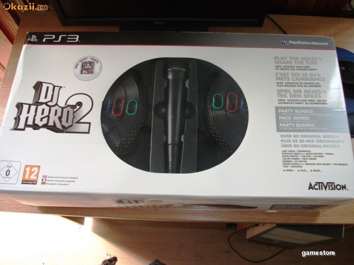 DJ Hero 2 Bundle - 2 turntables+1microfon+Software, PS3, original si sigilat, 199 lei foto mare