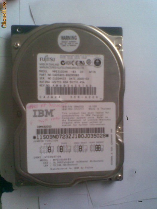 Hard disk stare foarte buna - 10.1 gb - livrare gratuita foto mare