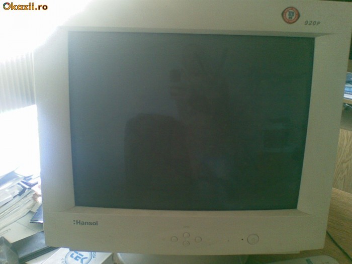 Monitor 19 inch - Hansol Flatscreen CRT functional foto mare