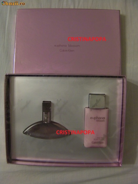 CALVIN KLEIN Euphoria Blossom EDT 50ml + crema - click pentru promotie! foto mare