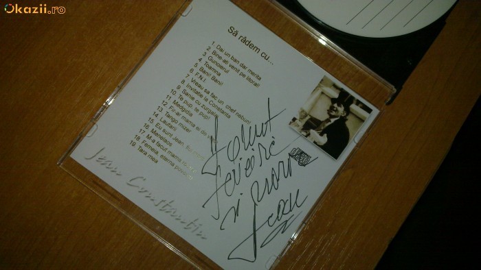autograf  cu cd   jean constantin foto mare