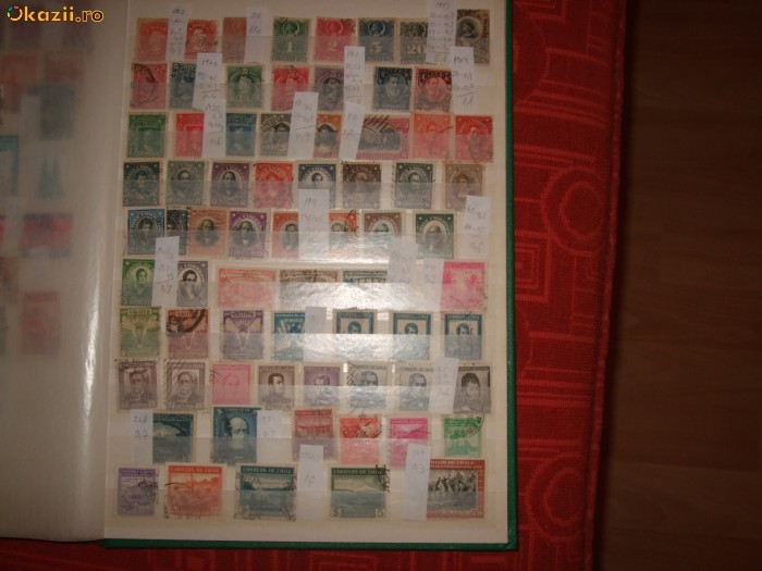 Chile , timbre vechi si noi , stampilate ,  57 euro foto mare